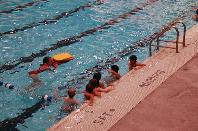 Fun at learn-to-swim